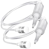 WANGCL 2 tubos de filtro de sifón manual para hacer vino, sifón, manguera de sifón, filtro de manguera de vino, cerveza, tamaño aproximado de 2 m