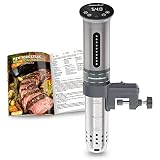 KitchenBoss Sous Vide Roner Cocina Baja Temperatura 1100W Inmersión a Prueba de Agua IPX7 Circuladores Control de Temperatura de Precisión