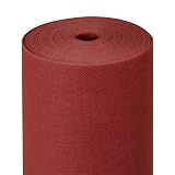 GreenFyA Rollo de Mantel TNT de 1,20x50m con Precorte a 40cm - Impermeable, Desechable Ideal para Hostelería, Restaurantes y Eventos. (Burdeos Oscuro)