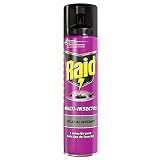 Raid Insecticida Multi-Insectos, para todo tipo de insectos, eficacia inmediata, 1 aerosol 400ml