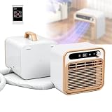 YXYLJOZ Unidad de refrigeración silenciosa de 1500 W, Aire Acondicionado portátil Tipo Split, Temporizador de 12 Horas y Control táctil/Remoto/WiFi, Ligero (13 kg), sin Manguera Adicional (2m)