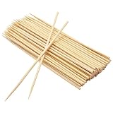 EXNIMA, 100, 200, 500, 1200 o 12000 Piezas, Pinchos de Madera, Brochetas para Barbacoa, Pinchos Parrilla, Palos de Madera para Grill, Buffet, Fruta, Hoguera y Manualidades, Tamaño 10,15,20, 25 o 30cm