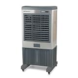 Orbegozo Climatizador Evaporativo AIR 5120, Purificador de Aire, 660 W, Depósito de Agua de 120 L, Acabado en Acero Inoxidable, 3 Velocidades, Triple Cortina de Frío
