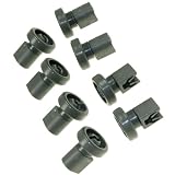 Zanussi - Ruedas para cesta superior de lavavajillas, color gris, paquete de 8 (número de pieza original 50286967000)