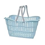 keeeper Práctica Cesta de la Compra Alma, Plástico Resistente (PP), 40 x 29 x 22,5 cm, 15 L, Azul Nordic