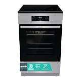 Gorenje GEIT5C61SPG Cocina de pie con placa de inducción, 50 cm, 70 litros, PerfectGrill, AirFry, FrozenBake, Pizza Mode 300°C, AquaClean, Made in Europe, inox