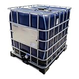 Depósito IBC 1000L, Azul Oscuro, Boca 150 - Sunbox/IBC-SBX1900-HPMET-AZ