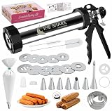 Churreras para Churros y Porras de Acero Inoxidable 304 – Rápida, Fácil de Limpiar y de Gran Capacidad – Ideal Postres Caseros y Cocina Familiar – Kit Reposteria Profesional para Chefs y Principiantes