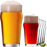 PLATINUX Juego de 6 vasos de cerveza de 500 ml (máx. 568 ml)