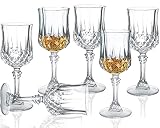 Srgeilzati Vasos Cordial Con Tallo - Jerez, Oporto, Chupito y Limoncello de Cristal - 1.75 Onzas (Juego de 6)
