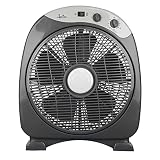 JATA JVVS3015 - Ventilador de Suelo Oscilante 3 Velocidades, Silencioso 60 dB, Temporizador 60 min, 33,5 cm, Bajo Consumo, Desconexión Automática, 1419 m³/h