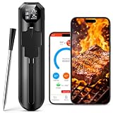 maxtachi Termometro Cocina sin Cables, App, Alarm, IP67 Resistente al Agua