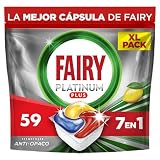 Fairy Platinum Plus Cápsulas Lavavajillas Para Máquina Limón, 59 Cápsulas